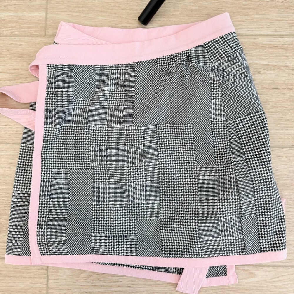DIOR by JOHN GALLIANO c.'02 Vintage Houndstooth Gingham Cover-Up